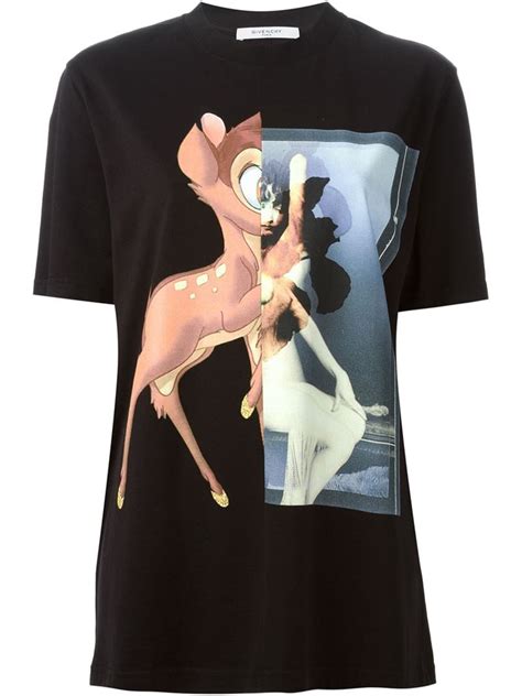 t shirt givenchy con bambi|givenchy disney t shirts.